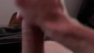 Jerking my big cock 