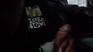 Little teaser (stroking in first class)