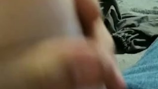 Big dick J uses his pocket pussy 