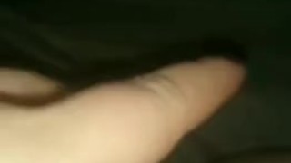 Blondiebangs wet and horny under the covers