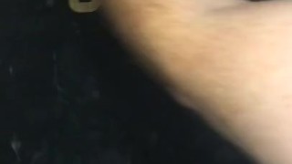 Black cum stained shirt /dropped a few loads on it / pulled apart / cum dried up