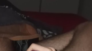 Hairy Twink busts a quick nut