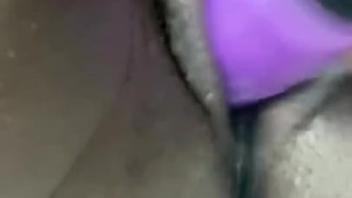 Tight pussy dildo fucking