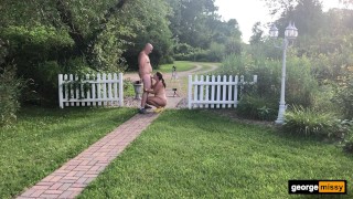 Dick Sucking Outdoors - Real Married Couple Missy and George