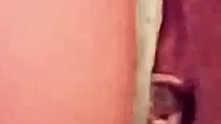 Quick vibrator fuck sneaking at work 