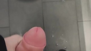 Public restroom jerking