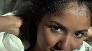 Beautiful Eyes White Hijab Arab Girl