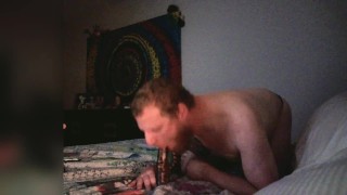 Jareth Stone Sucks on Wildlfire his Horse Dildo. Viewer Request