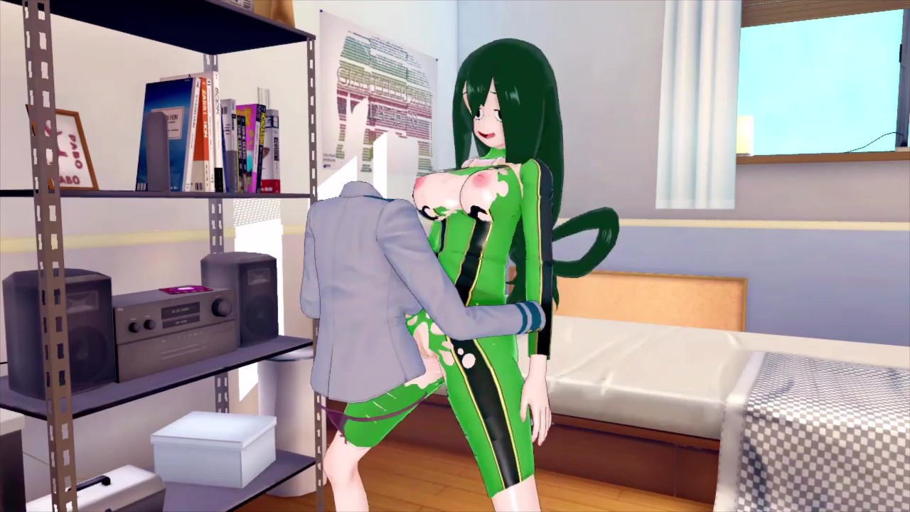 FUTA MY HERO ACADEMIA TORU HAGAKURE X TSUYU ASUI (3D HENTAI)