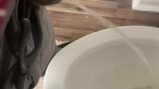 Takin a leak 