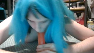 deep throating my toy