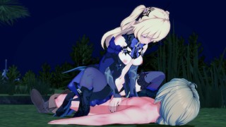 Genshin Impact - Sex with Fischl Near the Lake (Real Fischl Voice!)[3D Hentai, 4K 60FPS, Uncensored]