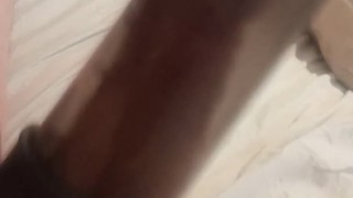 Pumping cock hard before cumming big load