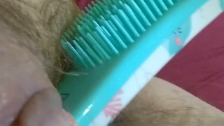 OnlyFan Tipped me to Fuck My Hairy Pussy Gspot LIVE Made in China HAIR BRUSH so I made a Video Too