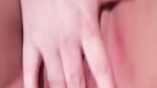 Sexy wife playing with herself till wet
