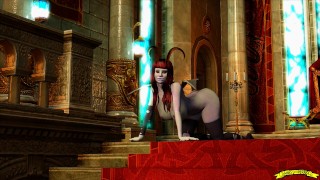 The Witcher and Succubus (Animation 3D SFM) Monster cock