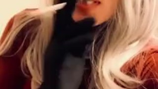Smoking Teen Trap Enjoying Deep Anal
