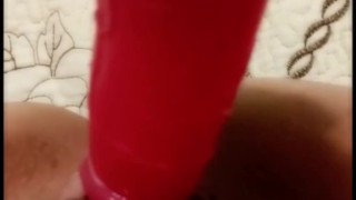 Vibrating pussy for the first time and unexpected orgasm