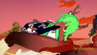 Furry Hentai 3D - Deer and Horse Hard Sex 1/2