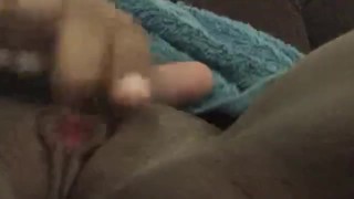 Clit jumping orgasm with Ebony teen