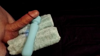 teen male uses vibrator to cum-sly