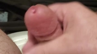 Shooting a big load of cum
