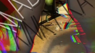 Ebony ass Fetish Madamekinkykay stuffs grapes in ass snack time