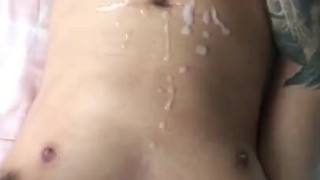 Great solo male orgasm. Cumming a lot. Big dick thinking about Blake Blossom.
