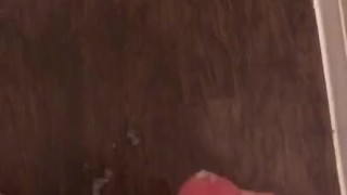 Jerking off in parents bathroom 