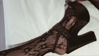cute feet with stockings