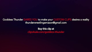 GT101 PoV Goddess Thunder School Gil Bully Cock Sucking - Dildo Worship Femdom Domination - Preview