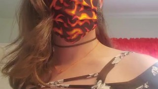 Gorgeous Transwoman Play and Flash