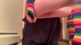 Sissygasm From Hard Fuck With Dildo. 