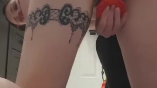 Tattooed Slut Fucking Herself