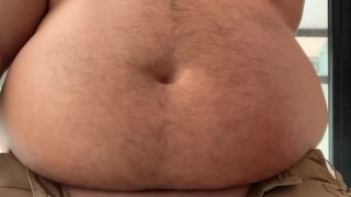 Different views of a big belly and fatpad