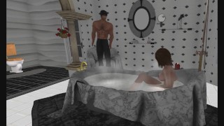 Pantyhose Bathtub Scene