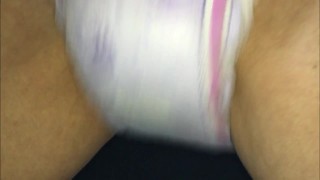 【020】GoodNitesでおもらし！おむつの中は快感に包まれています！