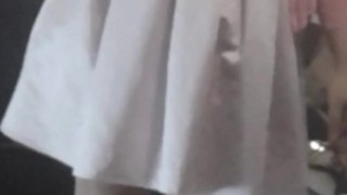 Man wearing party dress