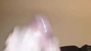 Spraying cum everywhere after edging