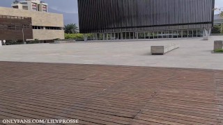 Lilyprosse goes naughty in public!! Almost got caught in the park