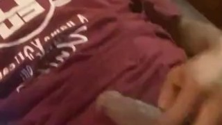 I love stroking my big fat meat for y’all 