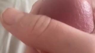 White Boy Jerking Off Huge Cock and Cumming