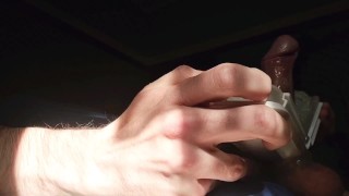 MOANING CUMSHOT WHILE I FUCK MY POCKET PUSSY WEIRD PULL OUT
