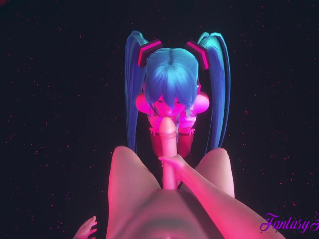 Vocaloid Hentai - Pov Miku Blowjob in a Striptease Club - Free Porn Videos  - YouPorn