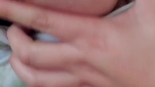 Playing with my boobs