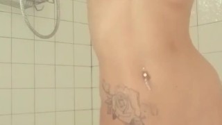 Teasing in the shower