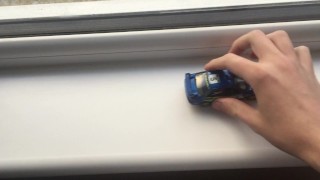 Playing With A Toy Car. Vroom!!