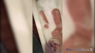 Girl Masturbates in Bathroom and Fucks Herself with Dildo