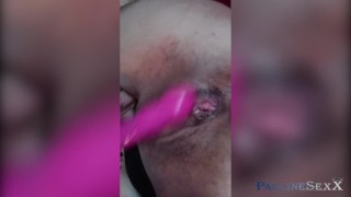 Teen in Stockings Plays With Pussy While Mom Is Away