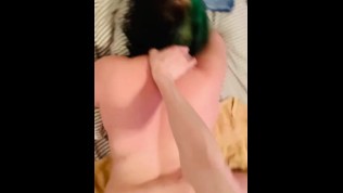Chubby Goth Slut Gets Dicked Down by Boyfriends 9 Inch Cock + Squirting 